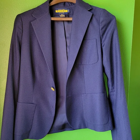 Navy Rugby Ralph Lauren blazer - Picture 1 of 14